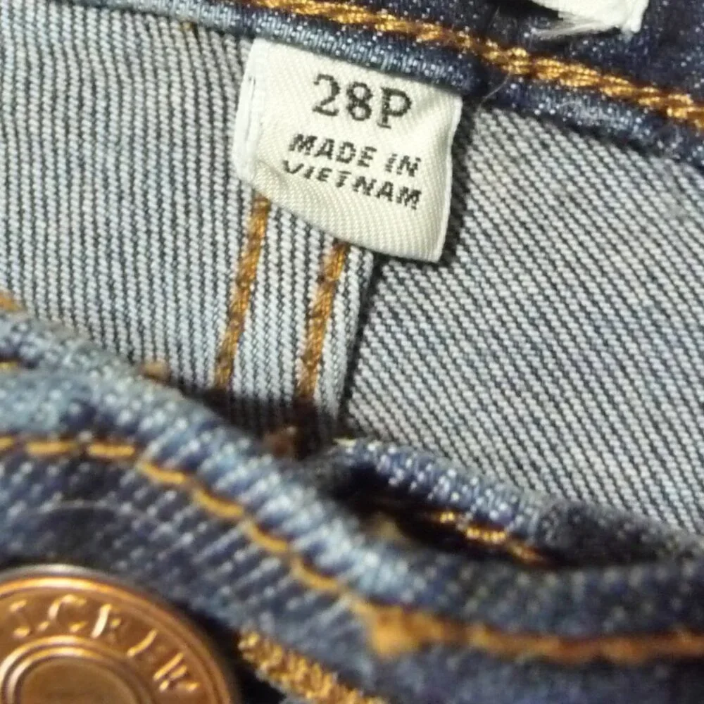 J. CREW VINTAGE STAIGHT JEANS SIZE 28 PETITE